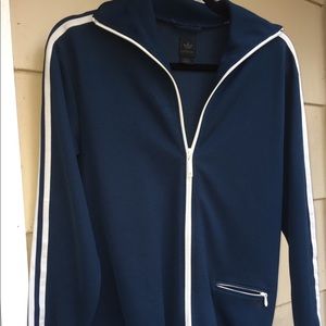 Dark teal adidas athletic jacket